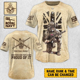 Personalized UK Veteran Been There Done That & Darm Proud Of It Baseball Jersey 3D Printed AHVA241676