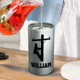 Personalized I'll Turn You On Lineman Can Cooler 16oz Printed HN241683
