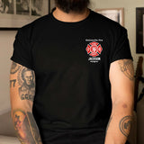 Personalized Firefighter Custom Name & Department T-shirt 2D Printed