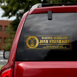 Personalized US Veterans Soldier Car Decal Printed ML1604
