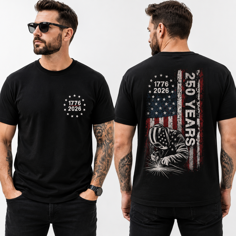 250th Aniversary Welder Flag Polo Shirt 3D Printed