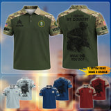 Premium Personalized US Veteran Soldier Art Polo Shirt 030401 I Served My Coun Gifts For US Veterans, Gifts For Independence Day Veteran Day