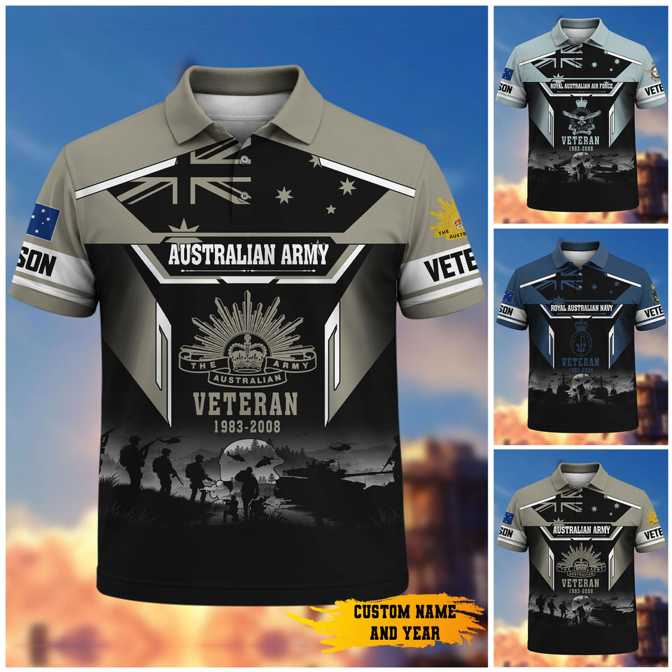 Premium Australian Veteran Polo Shirt 30032602, Gifts For Australian Veterans, Gifts For Independence Day
