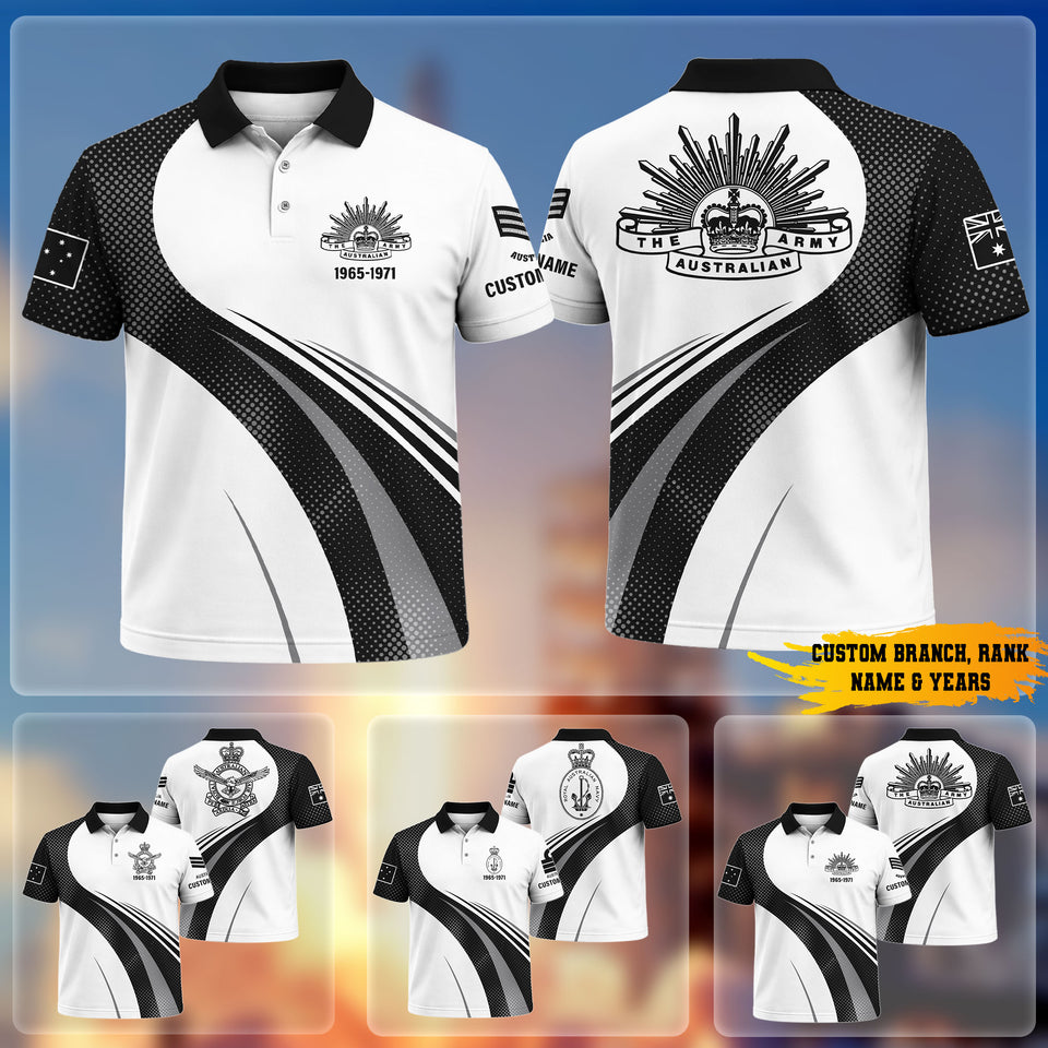 Premium Personalized Australian Veteran Polo Shirt 030403, Gifts For Australian Veterans, Gifts For Independence Day