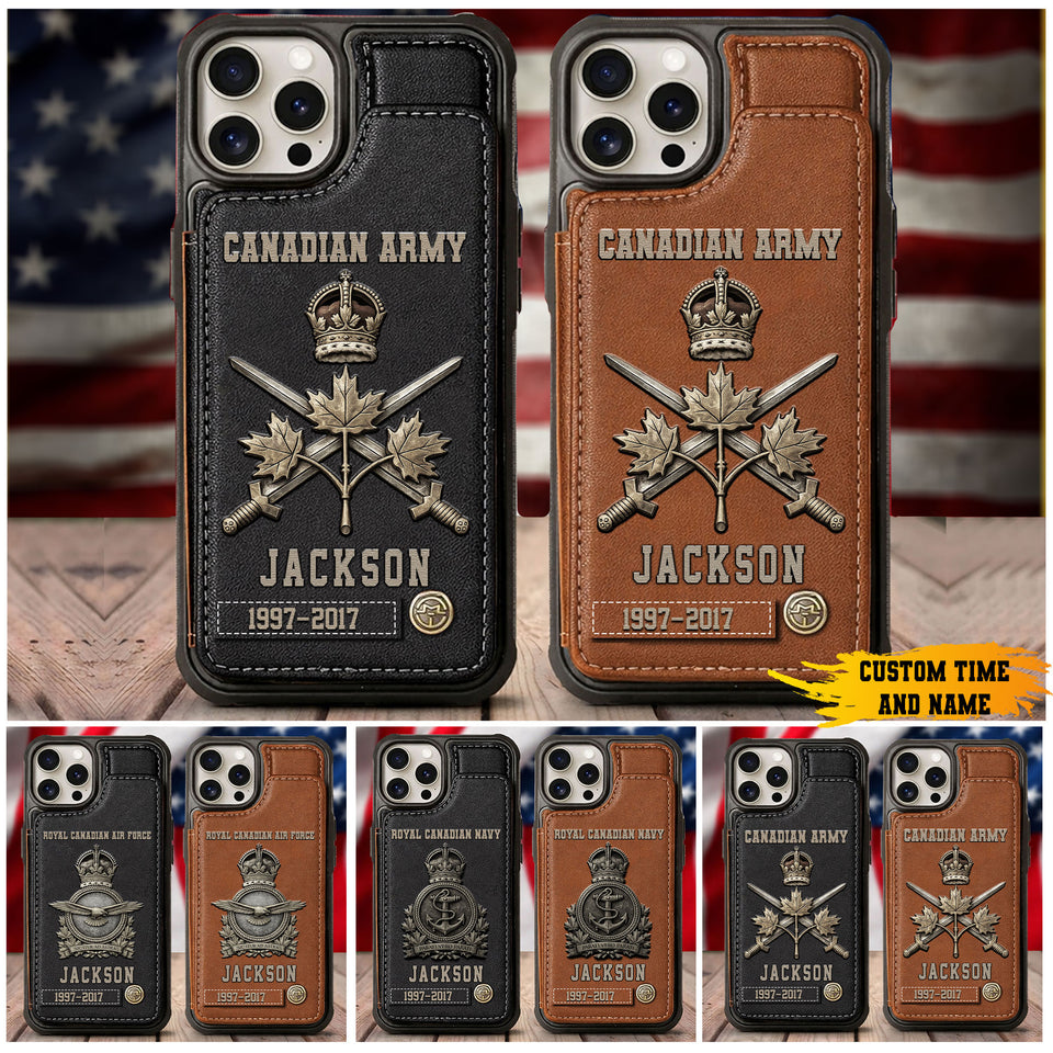 Premium Price Canadian Veteran Leather Phonecase 25032601 Gift For Veterans