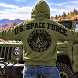 Personalized US Veteran Across Shoulder Hoodie 2D Printed