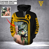 PERSONALIZED ROOSTER HOODIE 3D PRINTED AUG-HQ23