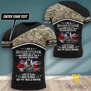PHN Customized British Veterans Tshirt Printed AUG-LN31
