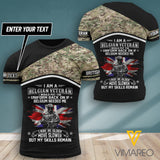 PHN Customized British Veterans Tshirt Printed AUG-LN31