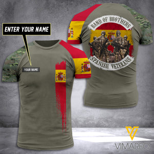 PHN Customized Spanish Veterans Tshirt Printed AUG-QH31
