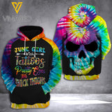 June Girl 3D printed hoodie XNDHE