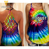 August Girl Criss-Cross Open Back Camisole Tank Top Legging TDWT