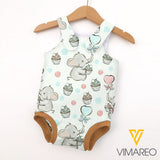 Elephant Baby Romper CEEFD4