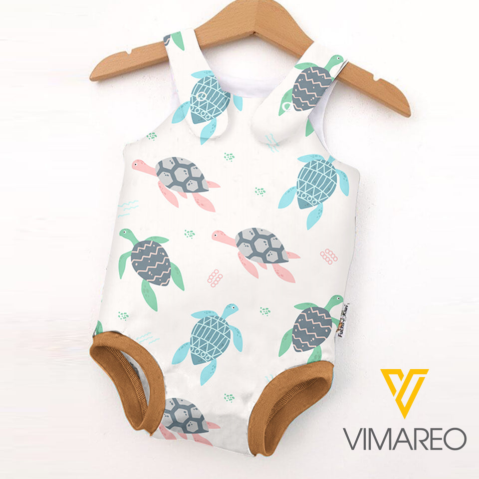Turtle Baby Romper CEEFD4