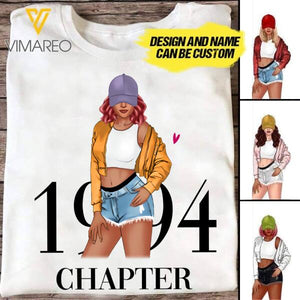 PERSONALIZED SEXY GIRL BORN IN 1994 TSHIRT PRINTED JUE-MA11