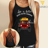 CUSTOMIZED GO CAMPING WITH MY DOG AND MY JEEP TSHIRT
