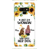 Personalized Woman Love Dog Phone Case Printed JUL-DT01