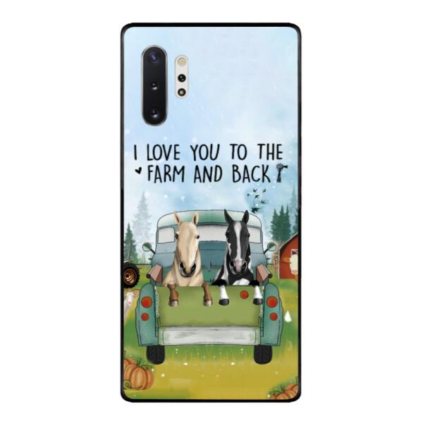 CUSTOMIZED HORSE TO THE FARM AND BACK PHONE CASE