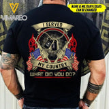 Personalized Soldier USA Tshirt Printed 0607DTVH