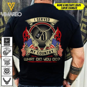 Personalized Soldier USA Tshirt Printed 0607DTVH