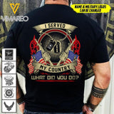 Personalized Soldier USA Tshirt Printed 0607DTVH
