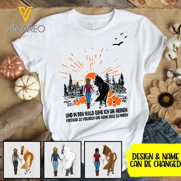horse lady personalized 3D Shirt
