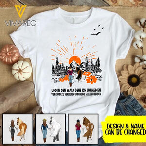 horse lady personalized 3D Shirt