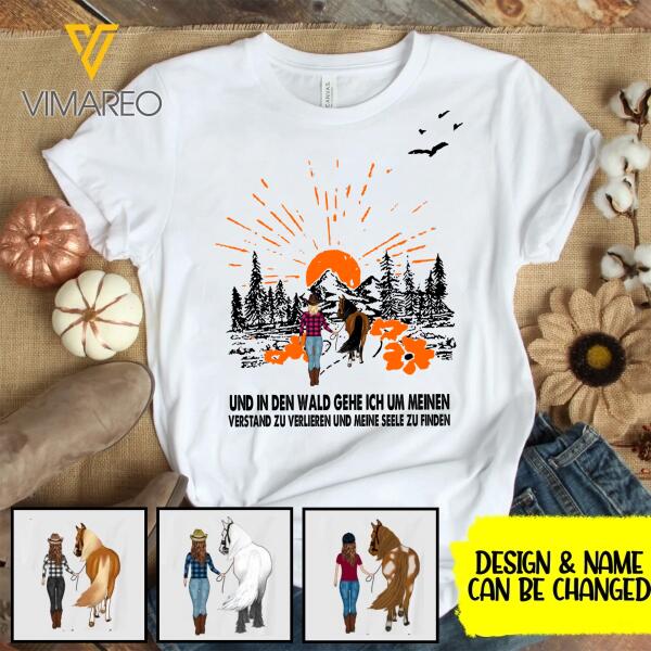 horse lady personalized 3D Shirt