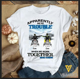 PERSONALIZED Snowmobiling Couple TSHIRT PRINTED JUL-LN23