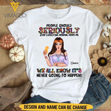 Customized Hippie Girl Tshirt Printed