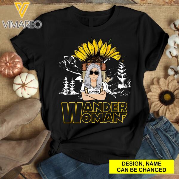 PERSONALIZED WANDER WOMEN CAMPING TSHIRT PRINTED