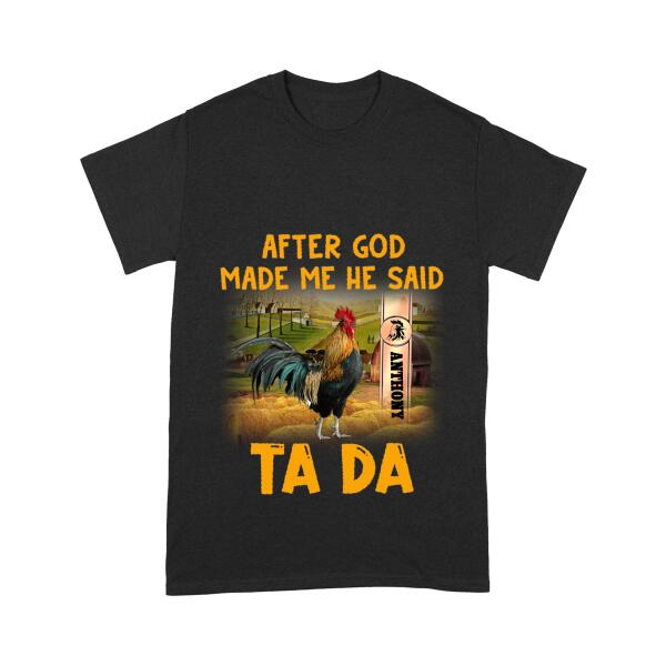 PERSONALIZED ROOSTER TSHIRT PRINTED NEYT27