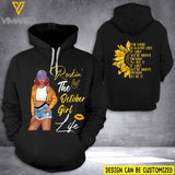 PERSONALIZED ROCKIN THE OCTOBER GIRL LIFE HOODIE  NEY38T