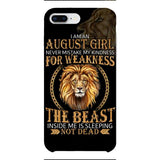 Personalized August Girl Phone Case Printed AUG-MQ05