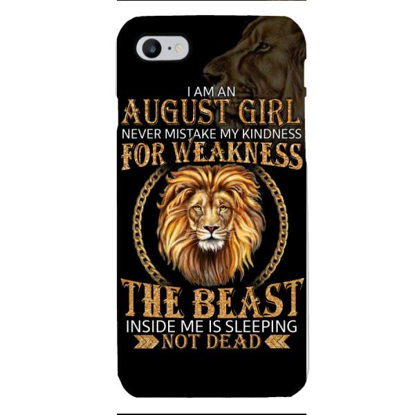 Personalized August Girl Phone Case Printed AUG-MQ05