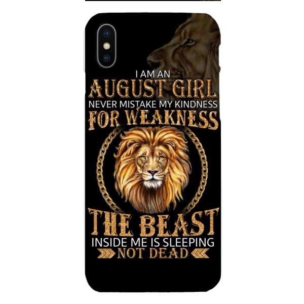 Personalized August Girl Phone Case Printed AUG-MQ05