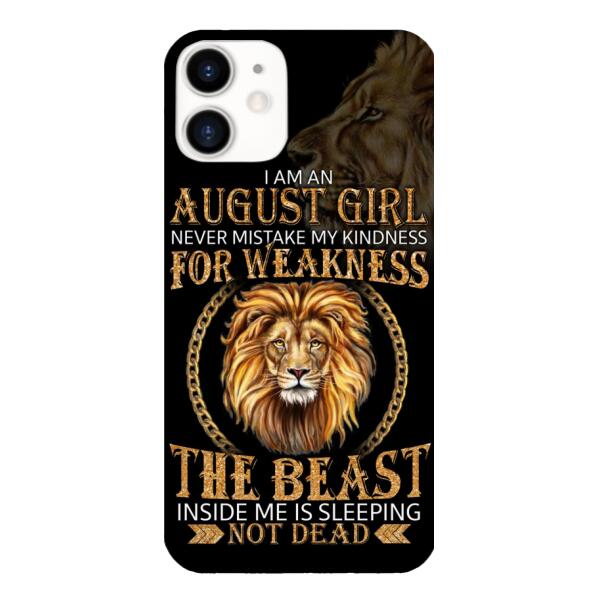 Personalized August Girl Phone Case Printed AUG-MQ05