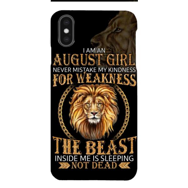 Personalized August Girl Phone Case Printed AUG-MQ05