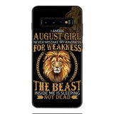 Personalized August Girl Phone Case Printed AUG-MQ05