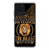 Personalized August Girl Phone Case Printed AUG-MQ05