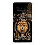 Personalized August Girl Phone Case Printed AUG-MQ05