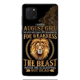 Personalized August Girl Phone Case Printed AUG-MQ05