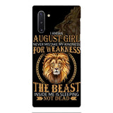 Personalized August Girl Phone Case Printed AUG-MQ05