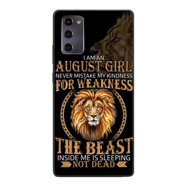 Personalized August Girl Phone Case Printed AUG-MQ05