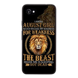Personalized August Girl Phone Case Printed AUG-MQ05