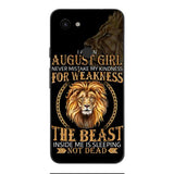 Personalized August Girl Phone Case Printed AUG-MQ05