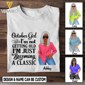 Personalized October Girl Tshirt Printed AUG-HQ09