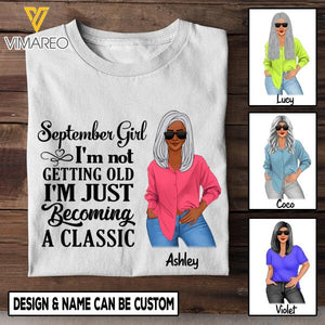 Personalized September Girl Tshirt Printed AUG-HQ09