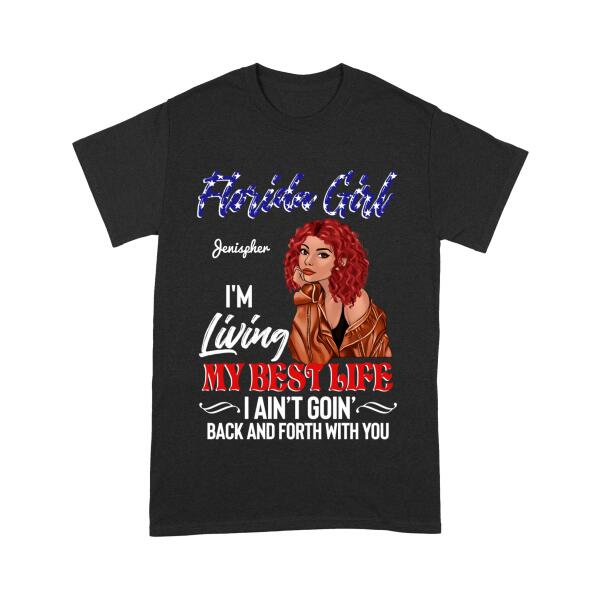 PERSONALIZED FLORIDA JEEP GIRL TSHIRT TNMA1108