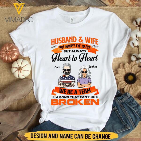 PERSONALIZED HUSBAND AND WIFE  TSHIRT TNTQ1108
